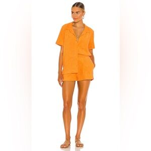 L*Space Fronds Forever terry cloth top